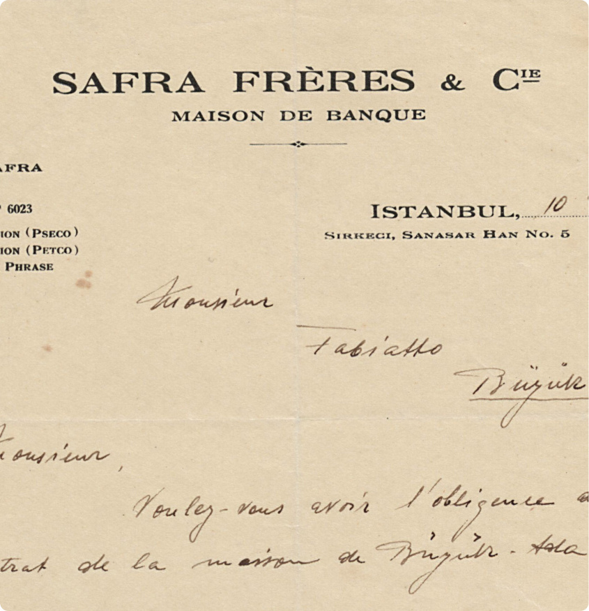 SAFRA FRÈRES ET CIE. IN ALEPPO